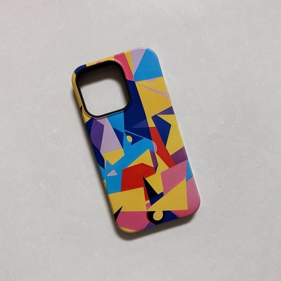 Colorful Geometric Abstract Art for iPhone 13 Pro - Picture 1 of 6